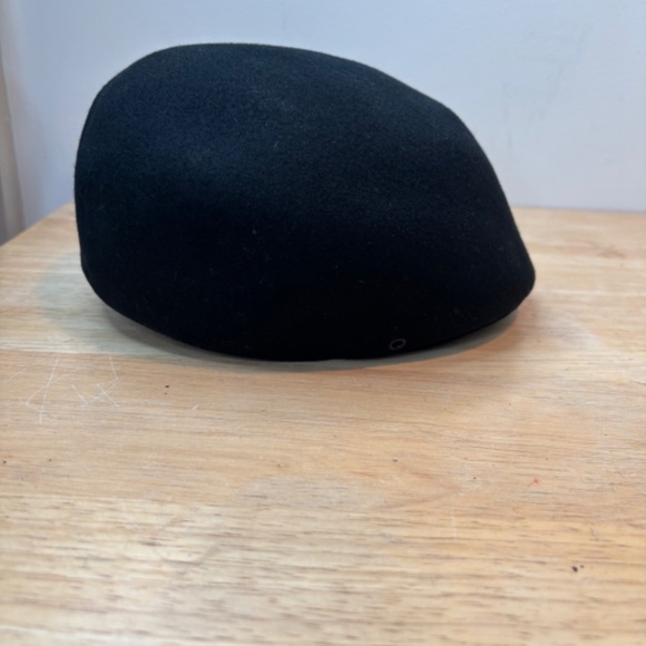 Vintage Botany 500 Newsboy Cap 100% Pure Wool Made in USA Black Retro Classic - Picture 3 of 9